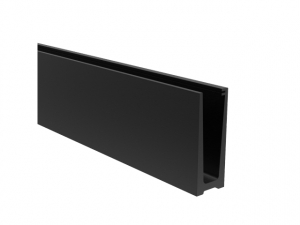 Bunnprofil med toppforankring - svart